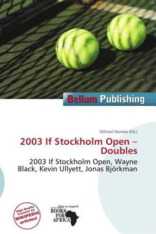 2003 If Stockholm Open - Doubles