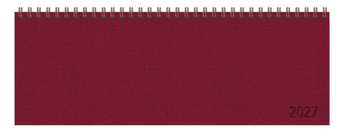 Tischkalender quer Professional Premium 2027 rot