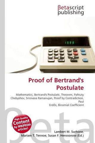 Proof of Bertrand's Postulate