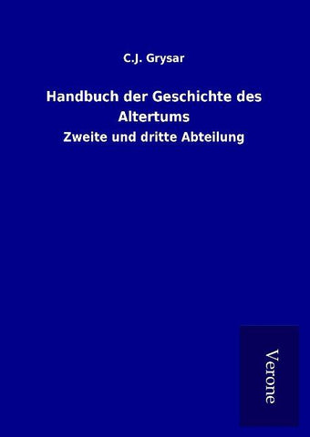 Handbuch der Geschichte des Altertums