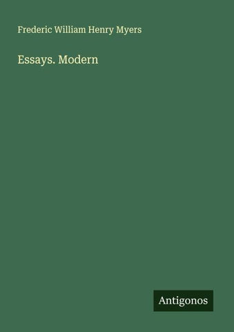 Essays. Modern