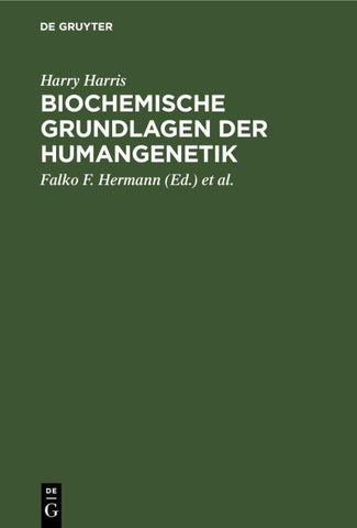 Biochemische Grundlagen der Humangenetik