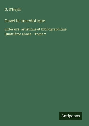 Gazette anecdotique