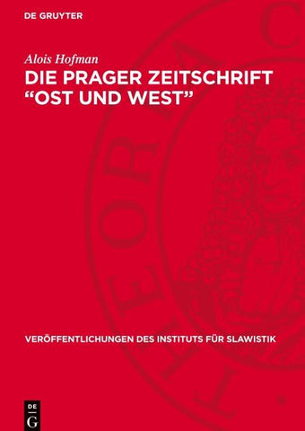 Die Prager Zeitschrift „Ost und West“