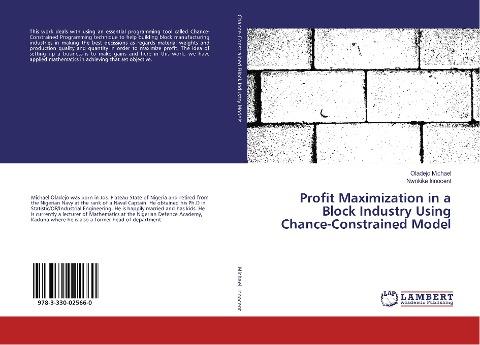 Profit Maximization in a Block Industry Using Chance-Constrained Model
