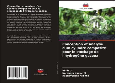 Conception et analyse d'un cylindre composite pour le stockage de l'hydrogène gazeux