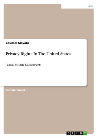 Privacy Rights In The United States