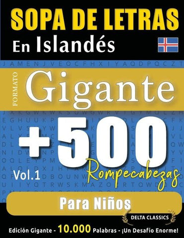 SOPA DE LETRAS EN ISLANDÉS FORMATO GIGANTE