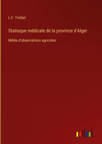 Statisque médicale de la province d'Alger