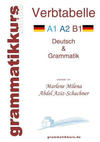 Verbtabelle Deutsch A1 A2 B1