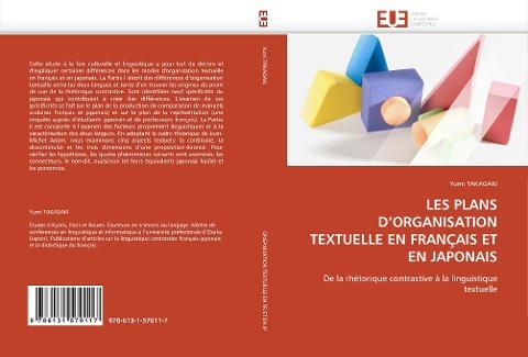 LES PLANS D''ORGANISATION TEXTUELLE EN FRANÇAIS ET EN JAPONAIS