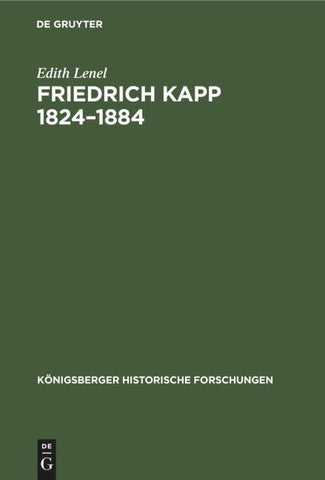 Friedrich Kapp 1824–1884