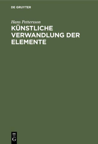 Künstliche Verwandlung der Elemente