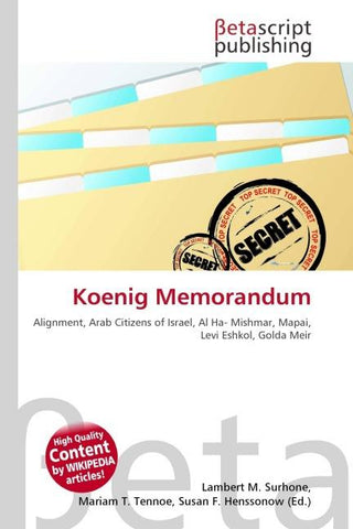 Koenig Memorandum