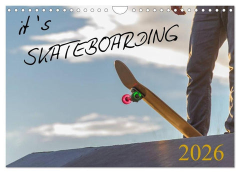 it's SKATEBOARDING (Wandkalender 2026 DIN A4 quer), CALVENDO Monatskalender
