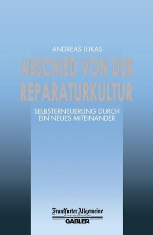 Abschied von der Reparaturkultur