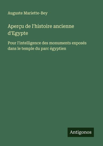 Aperçu de l'histoire ancienne d'Egypte