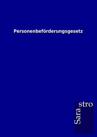 Personenbeförderungsgesetz