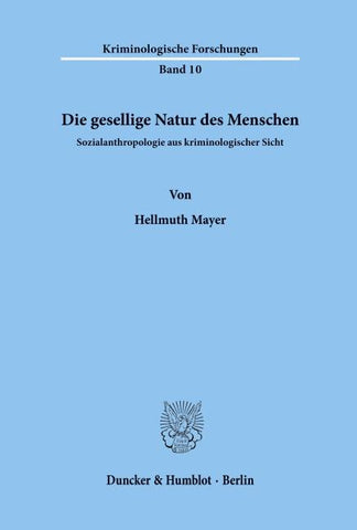 Die gesellige Natur des Menschen.