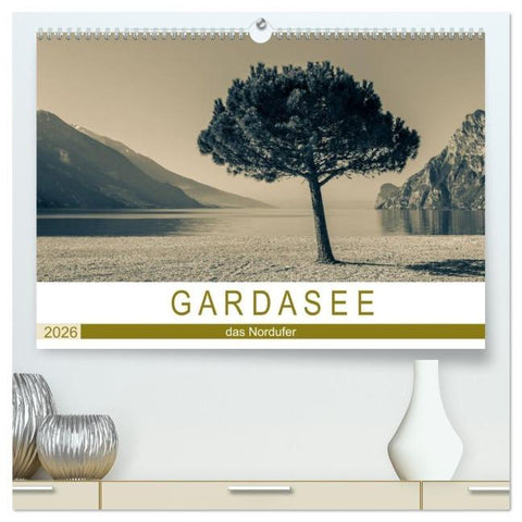 GARDASEE - das Nordufer (hochwertiger Premium Wandkalender 2026 DIN A2 quer), Kunstdruck in Hochglanz