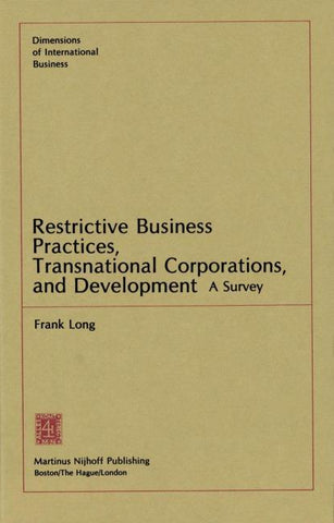 Restrictive Business Practices, Transnational Corporations, and Development