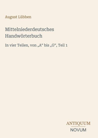 Mittelniederdeutsches Handwörterbuch
