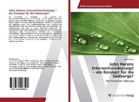 John Herons Interventionskonzept  - ein Konzept für die Seelsorge?