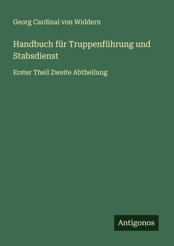 Handbuch für Truppenführung und Stabsdienst