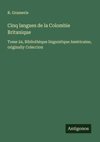 Cinq langues de la Colombie Britanique