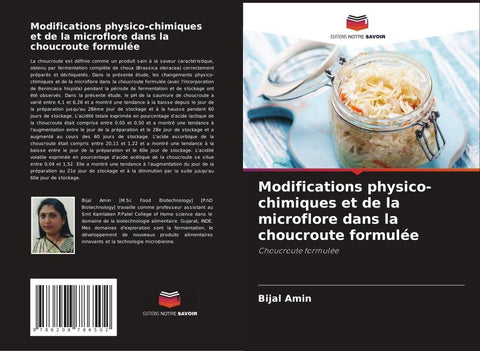 Modifications physico-chimiques et de la microflore dans la choucroute formulée