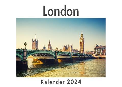 London (Wandkalender 2024, Kalender DIN A4 quer, Monatskalender im Querformat mit Kalendarium, Das perfekte Geschenk)