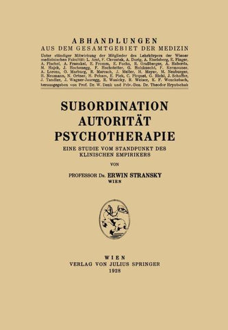 Subordination Autorität Psychotherapie