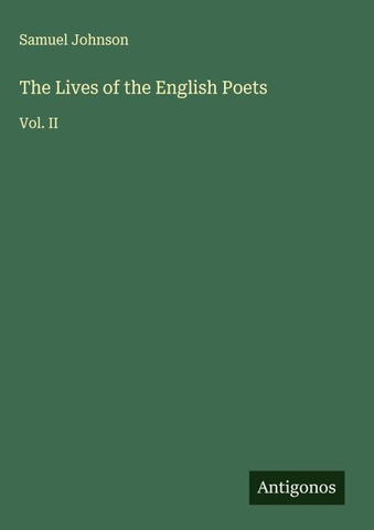 The Lives of the English Poets