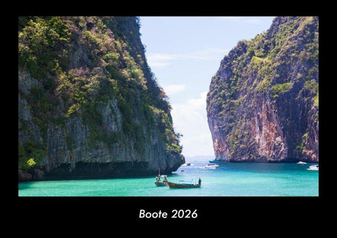 Boote 2026 Fotokalender DIN A3