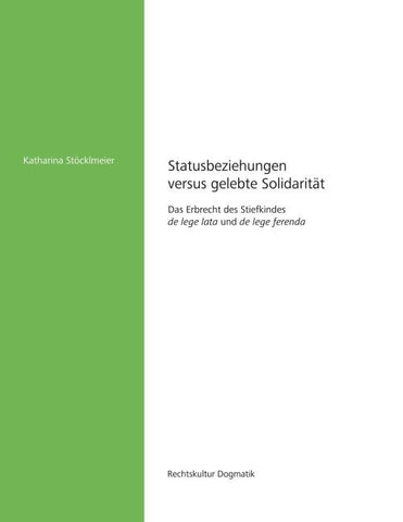 Statusbeziehungen versus gelebte Solidarität