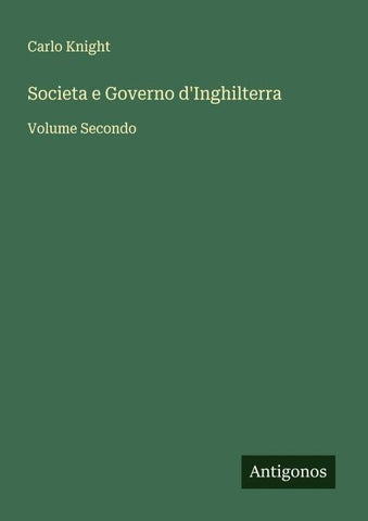 Societa e Governo d'Inghilterra