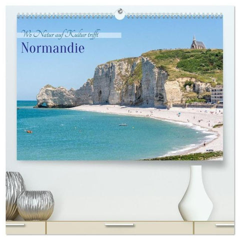 Normandie – Wo Natur auf Kultur trifft (hochwertiger Premium Wandkalender 2026 DIN A2 quer), Kunstdruck in Hochglanz