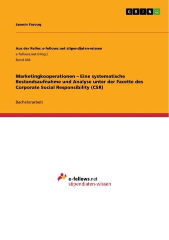 Marketingkooperationen - Eine systematische Bestandsaufnahme und Analyse unter der Facette des Corporate Social Responsibility (CSR)