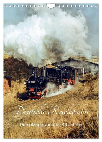 Deutsche Reichsbahn-Dampfzüge vor über 40 Jahren (Wandkalender 2026 DIN A4 hoch), CALVENDO Monatskalender