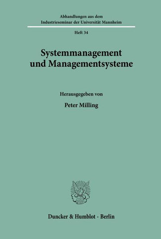 Systemmanagement und Managementsysteme.