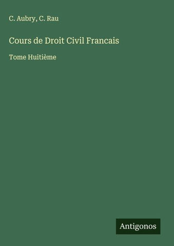 Cours de Droit Civil Francais