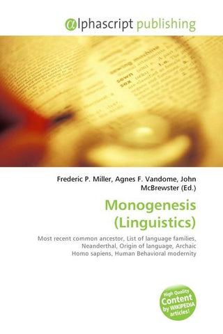 Monogenesis (Linguistics)