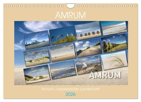 Amrum, inspirierende Landschaft (Wandkalender 2026 DIN A4 quer), CALVENDO Monatskalender