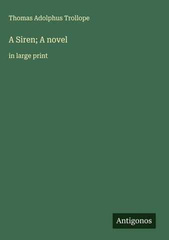 A Siren; A novel