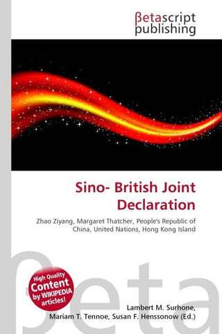 Sino- British Joint Declaration