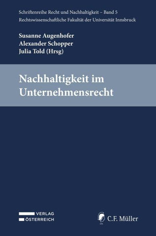 Nachhaltigkeit im Unternehmensrecht