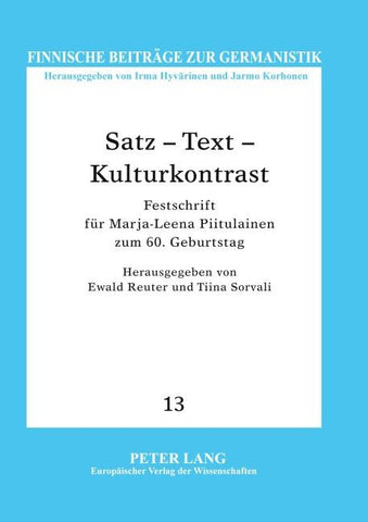 Satz - Text - Kulturkontrast