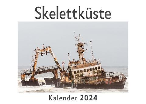 Skelettküste (Wandkalender 2024, Kalender DIN A4 quer, Monatskalender im Querformat mit Kalendarium, Das perfekte Geschenk)