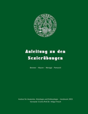 Anleitung zu den Sezierübungen