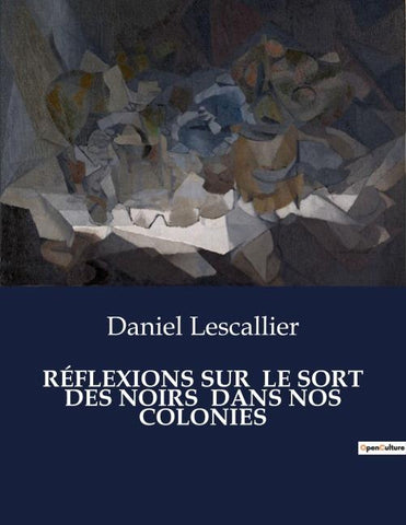 RÉFLEXIONS SUR  LE SORT DES NOIRS  DANS NOS COLONIES